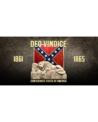 Deo Vindice Confederate Lion bumper sticker